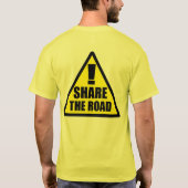 Deel het Shirt van de Weg - fiets (Achterkant)