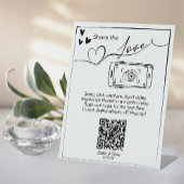 Deel het teken van de de Foto QR Code van het Lief Poster