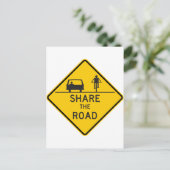 Deel het Teken van de Wegwegen Briefkaart (Staand voorkant)