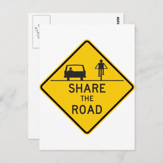 Deel het Teken van de Wegwegen Briefkaart (Voorkant / Achterkant)