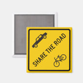 Deel het Teken van de Wegwegen Magneet (Voorkant / Achterkant)