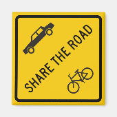 Deel het Teken van de Wegwegen Magneet (Voorkant)