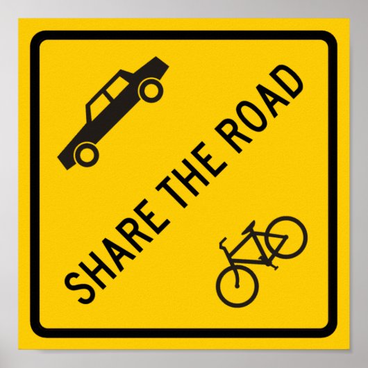 Deel het Teken van de Wegwegen Poster (Voorkant)