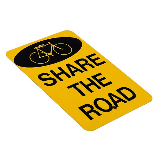 Deel het verkeersbord van de fietsweg magneet (Rechterzijde)