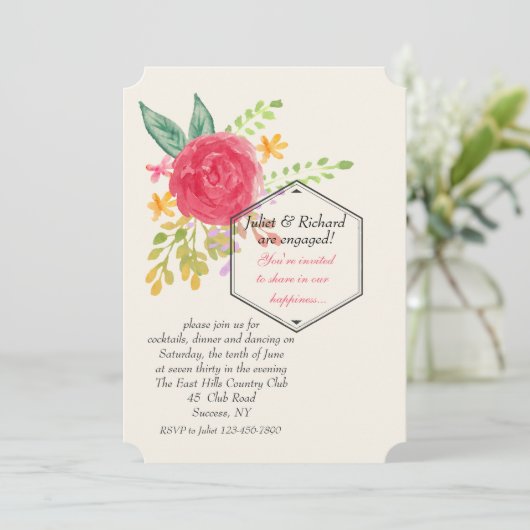 Deel in onze uitnodiging voor geluk (Staand voorkant)