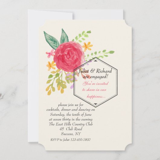 Deel in onze uitnodiging voor geluk (Voorkant)