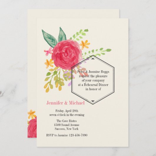 Deel in onze uitnodiging voor geluk (Voorkant / Achterkant)