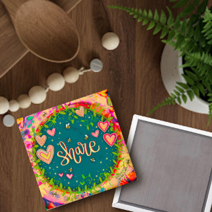 "Deel" Inspiron-magneet Magneet