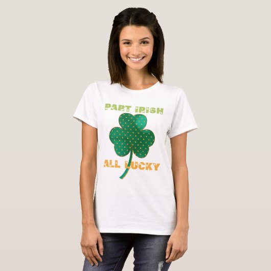 Deel Irish All Lucky Shamrock T-shirt (Voorkant volledig)