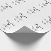 Deel je afbeelding scan QR-code voeg website e-mai Cadeaupapier (Hoek)