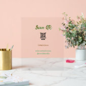 Deel je afbeelding scan QR-code website e-mail toe Acryl Bord (Huwelijk)