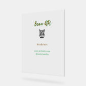 Deel je afbeelding scan QR-code website e-mail toe Acryl Bord (Hoek)