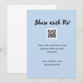 Deel je afbeelding scan QR-code website e-mail toe Bedankkaart (Voorkant / Achterkant)