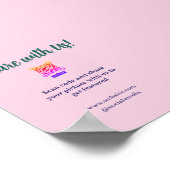 Deel je afbeelding scan QR-code website e-mail toe Poster (Hoek)