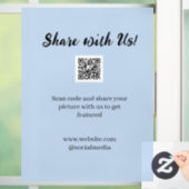 Deel je afbeelding scan QR-code website e-mail toe Raamsticker (Huis)