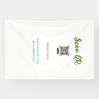 Deel je afbeelding scan QR-code website e-mail toe Spandoek