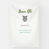 Deel je afbeelding scan QR-code website e-mail toe Spandoek (Verticaal)