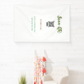 Deel je afbeelding scan QR-code website e-mail toe Spandoek (Insitu)