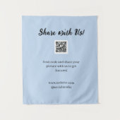 Deel je afbeelding scan QR-code website e-mail toe Wandkleed (Voorkant)