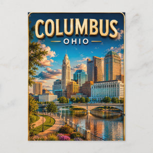 Deel je Columbus Ohio Reis Herinneringen Briefkaart