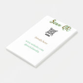 Deel je foto scan QR-code voeg website e-mail toe Post-it® Notes (Schuin)