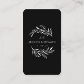 Deel je foto's Gedenkwaardige QR-code Zwarte bruil Plaatskaartje (Achterkant)