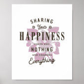 Deel je geluksgevoel  poster (Voorkant)