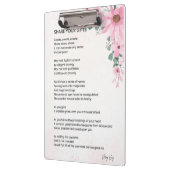 Deel je geschenken Inspirerend empowerment gedicht Klembord (Links)