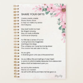 Deel je geschenken Inspirerend empowerment gedicht Planner