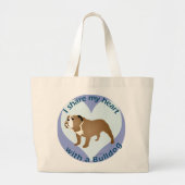Deel je hart - BULLDOG Grote Tote Bag (Voorkant)