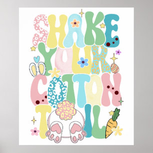 deel je katoenen staart, retro, vintage poster