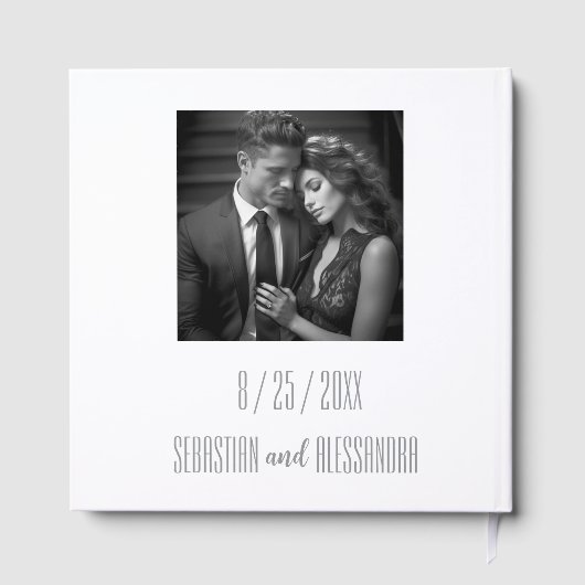 "Deel je liefde, laat je stempel achter" Custom Gastenboek (Achterkant)