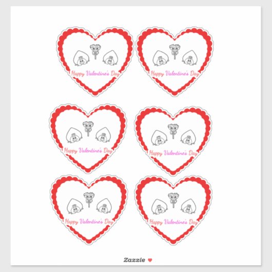 Deel je liefde! sticker (Vel)