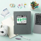 Deel je overtollige sticker (iPad Cover)