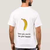 Deel je T-shirt voor banaan (Achterkant)