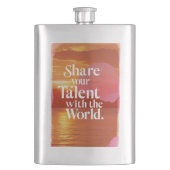 Deel je talent met de wereld flacon (Voorkant)