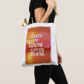 Deel je talent met de wereld tote bag (Dichtbij)