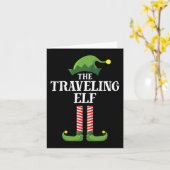 Deel kerstmis van Elf Matching Family Kaart (Gele Bloem)