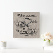 Deel kunst wanneer alles mislukt, quote vierkante klok (Huis)