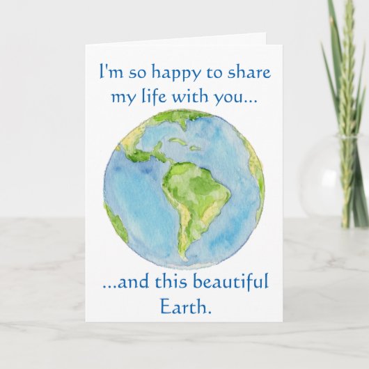 Deel mijn leven met je verjaardagskaart kaart (Voorkant)