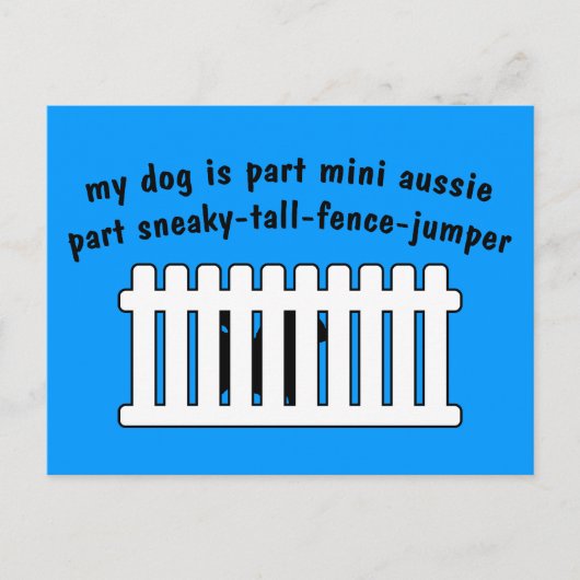 Deel Mini Aussie Part Fence-Jumper Briefkaart (Voorkant)