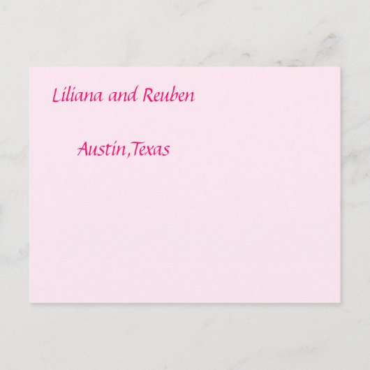 Deel onze liefde-save de datum aankondigingskaart (Achterkant)