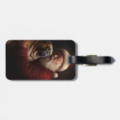 Deel Pei met Kerstman Feestelijke Kerstmis Bagagelabel (Achterkant horizontaal)