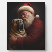 Deel Pei met Kerstman Feestelijke Kerstmis Fotoplaat (Voorkant)