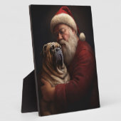 Deel Pei met Kerstman Feestelijke Kerstmis Fotoplaat (Zijkant)