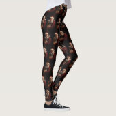 Deel Pei met Kerstman Feestelijke Kerstmis Leggings (Rechts)