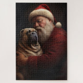 Deel Pei met Kerstman Feestelijke Kerstmis Legpuzzel (Verticaal)