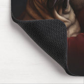 Deel Pei met Kerstman Feestelijke Kerstmis Muismat (Hoek)