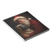 Deel Pei met Kerstman Feestelijke Kerstmis Notitieblok (Schuin)