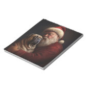 Deel Pei met Kerstman Feestelijke Kerstmis Notitieblok (Linkerzijde)